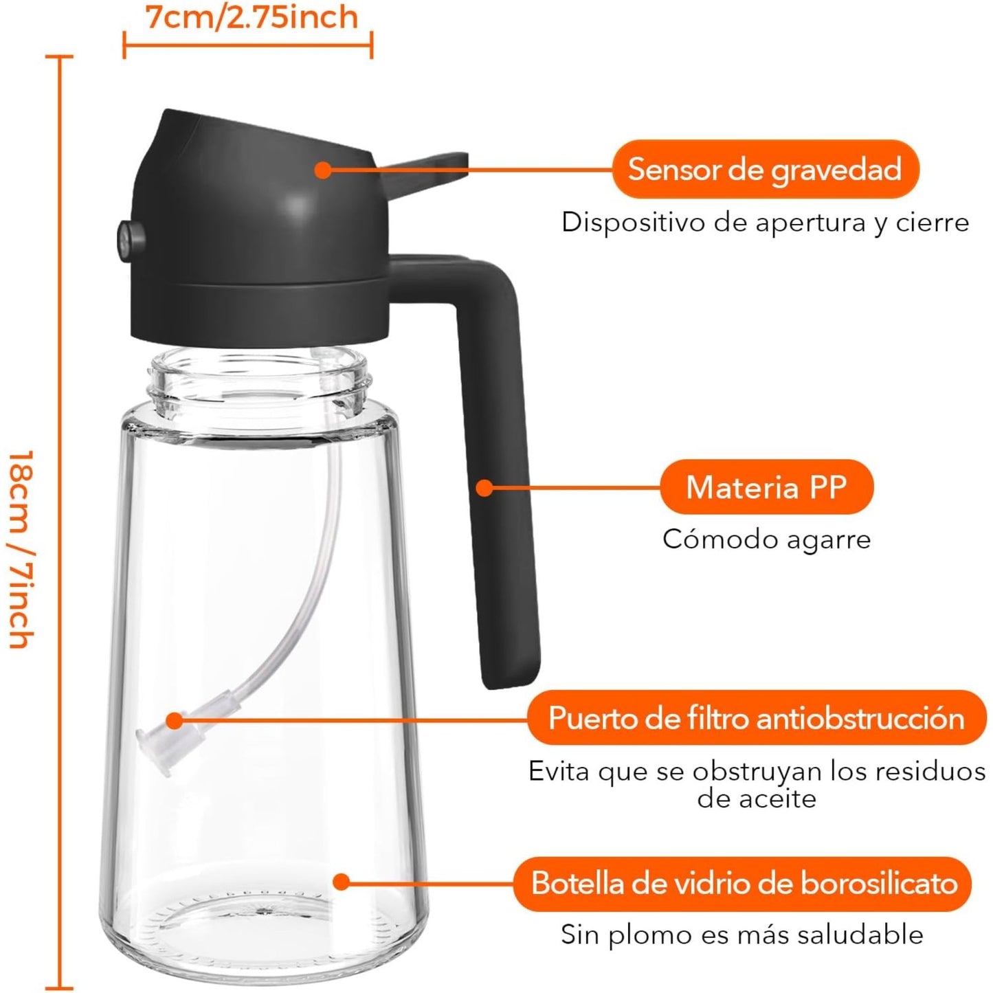 Dispensadora de Aceite de 2 en 1